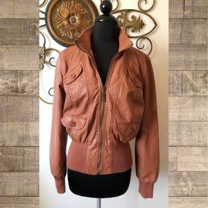 Charlotte Russe Faux Leather Jacket (Lg)